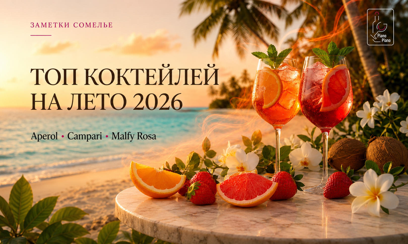 Летние коктейли