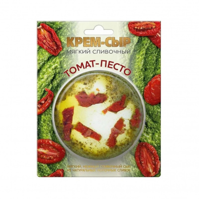 Сыр мягкий сливочный томат-соус песто Амига 120 г