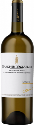 Вино Шардоне Авторское от Валерия Захарьина белое сухое 0,75
