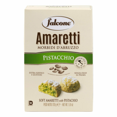 Печенье сдобное Amaretti Falcone мягкое с фисташками 170 г